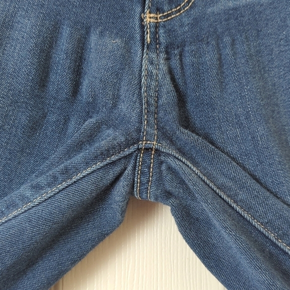 Paige Hoxton Classic Mid Rise Medium Wash Ankle Cropped Skinny Jeans Blue 26 - Picture 12 of 14